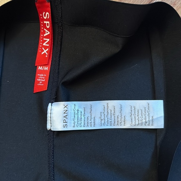 SPANX Black Mid-Thigh Shapewear - medium - new w/o tags - Picture 2 of 3